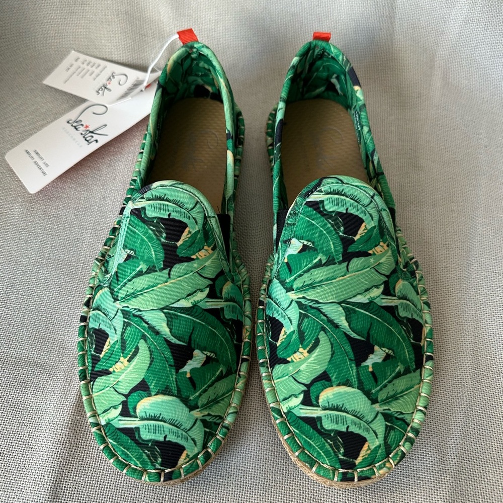 Sea Star Espadrille Slip On Shoes New
